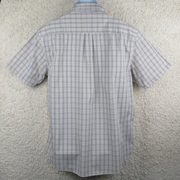 Van Heusen* Men's Short Sleeve Button Down Curved Hem Chest Pocket Shirt~Size XL - Picture 2 of 13